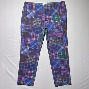 Teddy Fresh Pants Mens 38‎ Multicolor Patchwork Plaid Chino Streetwear Casual
